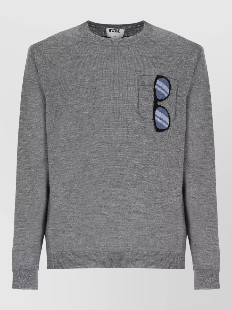 Moschino virgin wool crewneck sweater