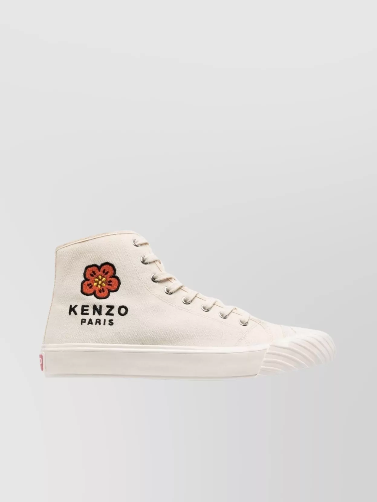 Shop Kenzo Floral Embroidered High-top Sneakers