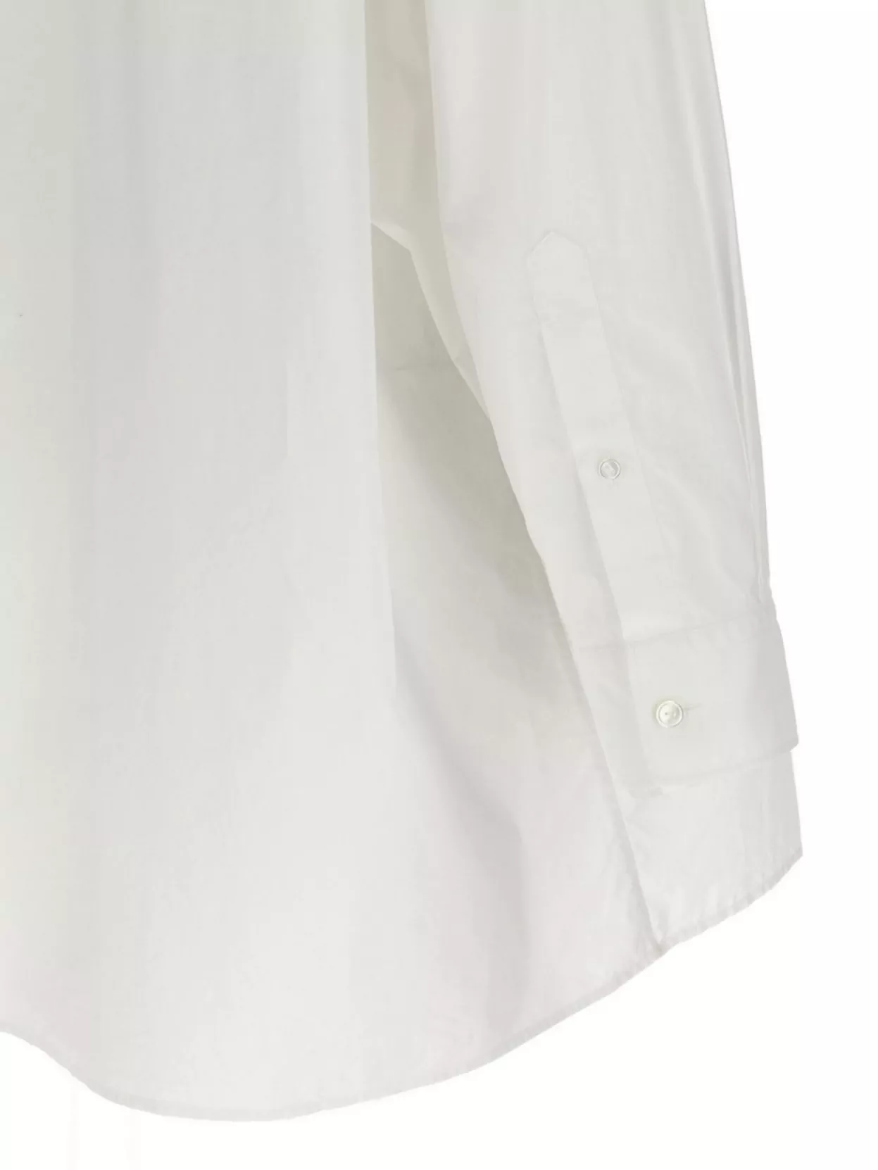 The Row Victoria Oversized Cotton Poplin Shirt In White