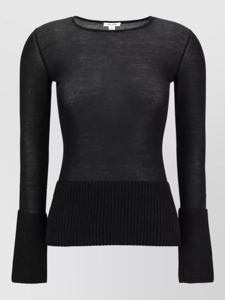 Alaïa merino wool crewneck jumper