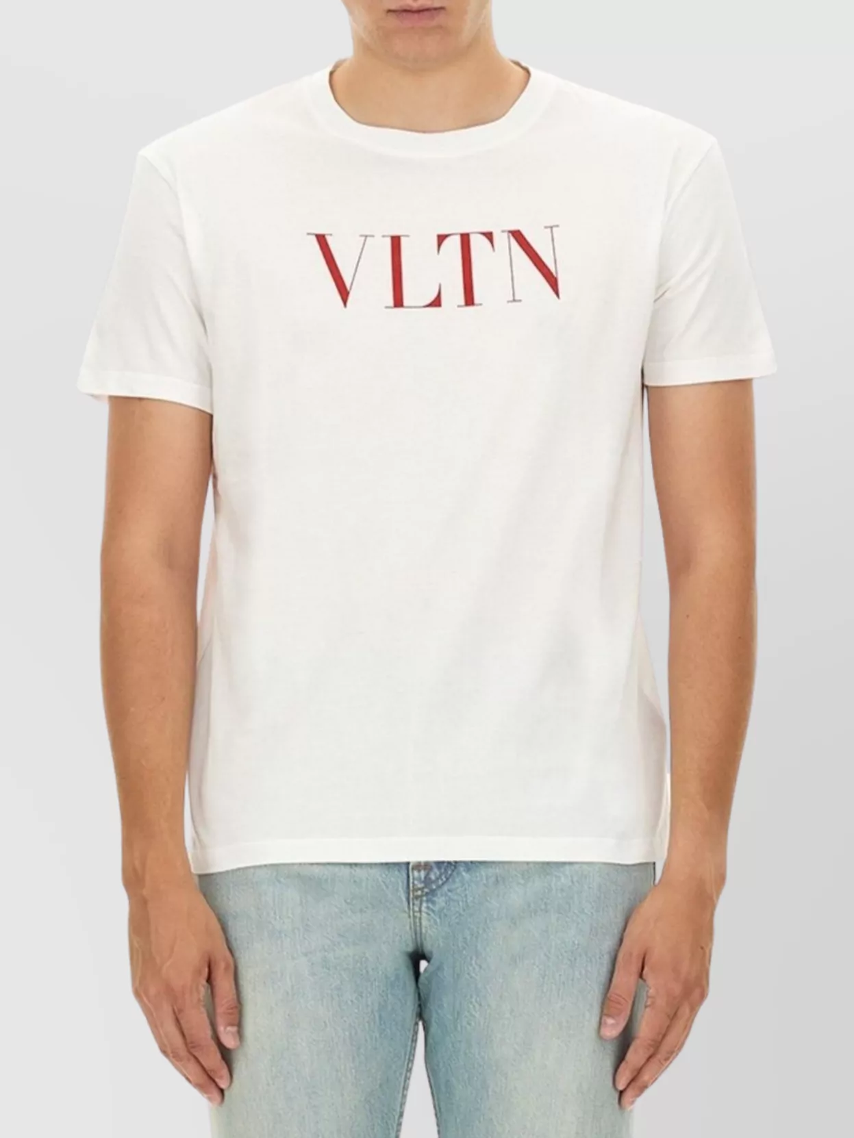 VALENTINO|SHORT-SLEEVED ROUND NECK T-SHIRTS (2B3MG20V 7 Valentino Short sleeve crew neck t-shirt | The Fashion Square