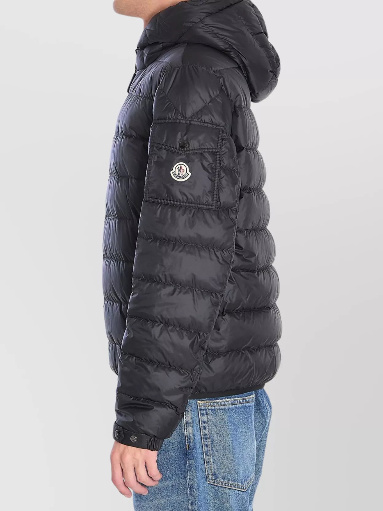 Moncler Hooded Puffer Jacket Featuring Adjustable Cuffs