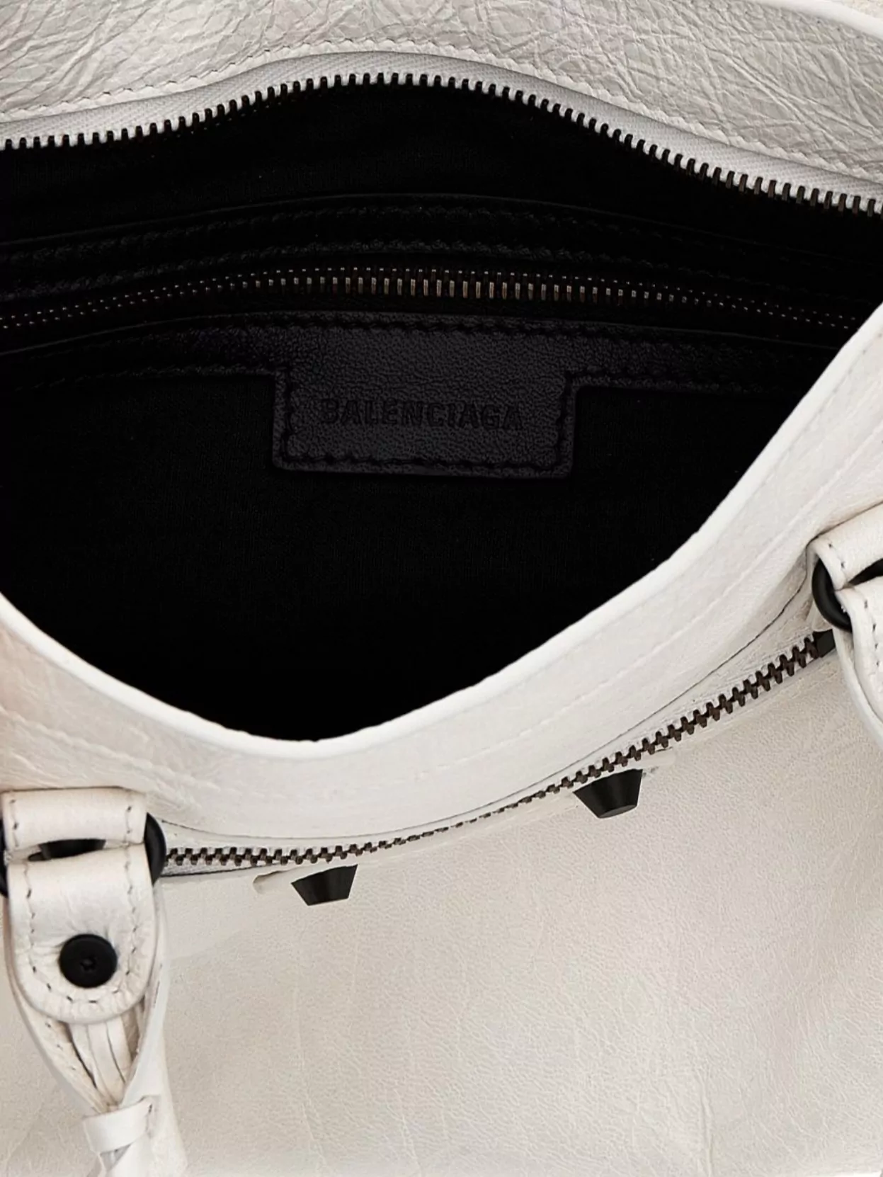 Balenciaga Leather Shoulder Bag Braided Handles