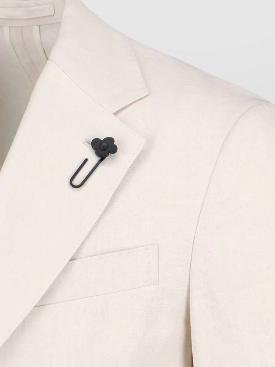 Lardini Single Breasted Blazer Notch Lapel Buttons