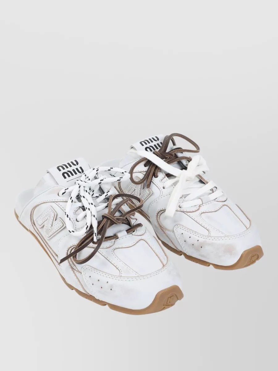 Miu Miu Leather Slides