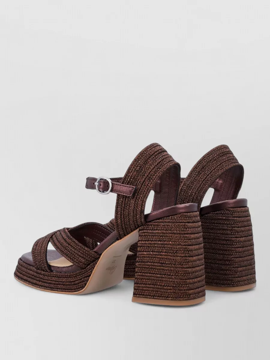 Castaner Silk Braided Platform Sandals