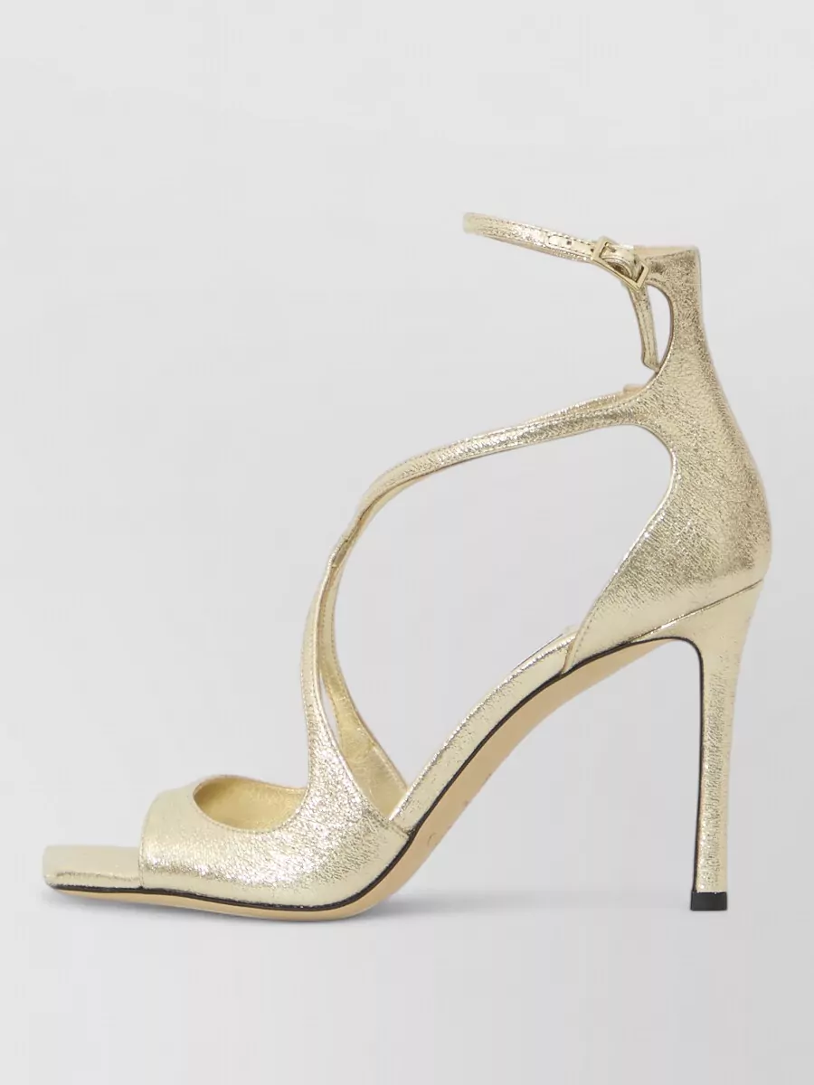 Jimmy Choo Glitter Ankle-Strap Sandals
