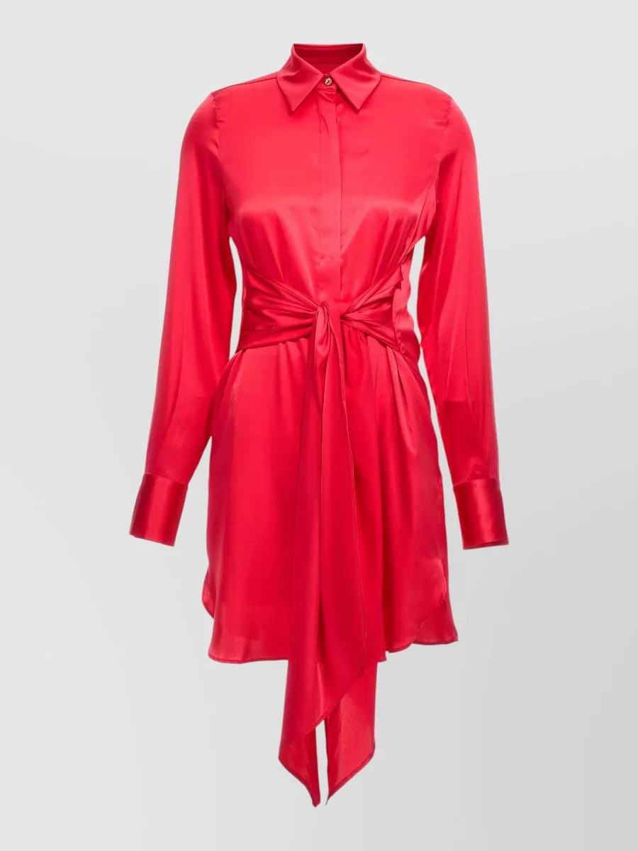 Le Twins silk knotted mini dress