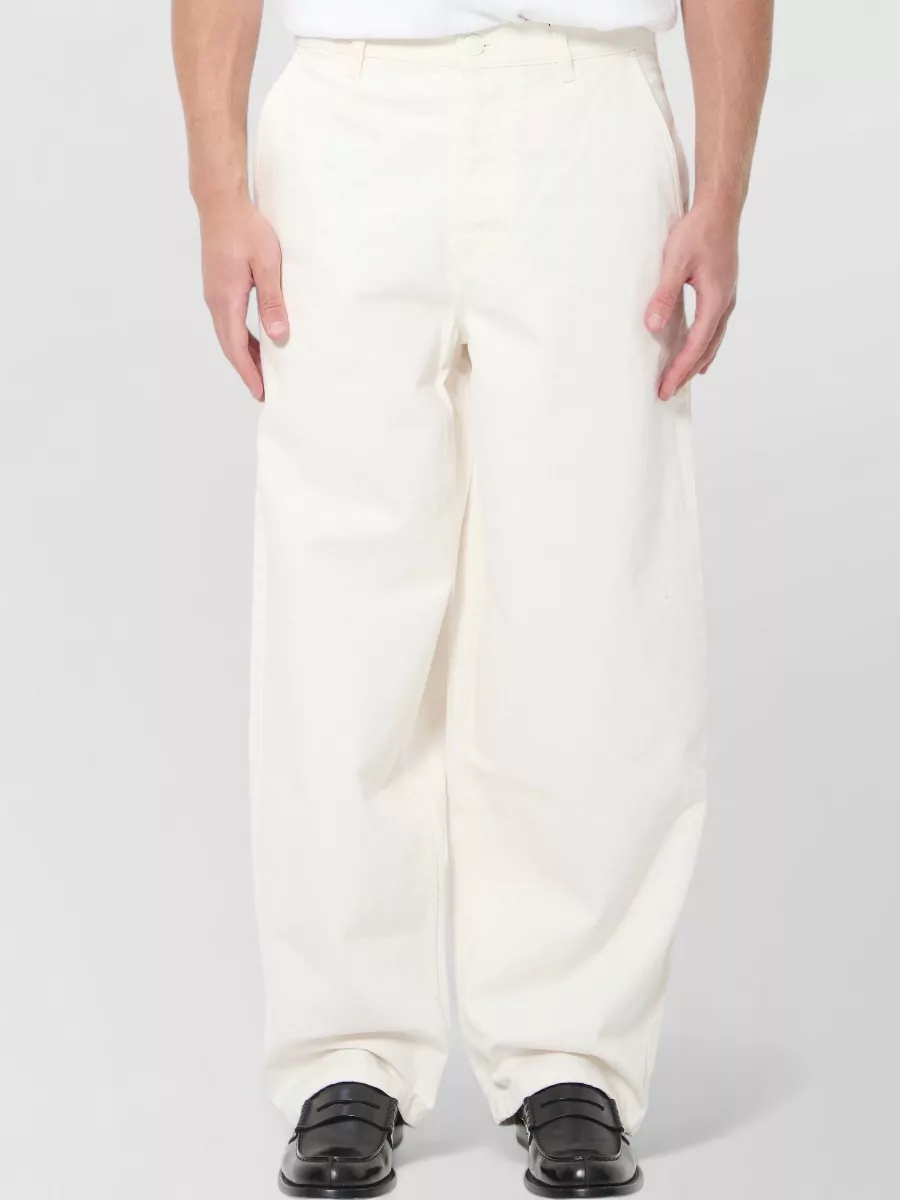 Ami Paris Denim mid-rise wide-leg balloon jeans