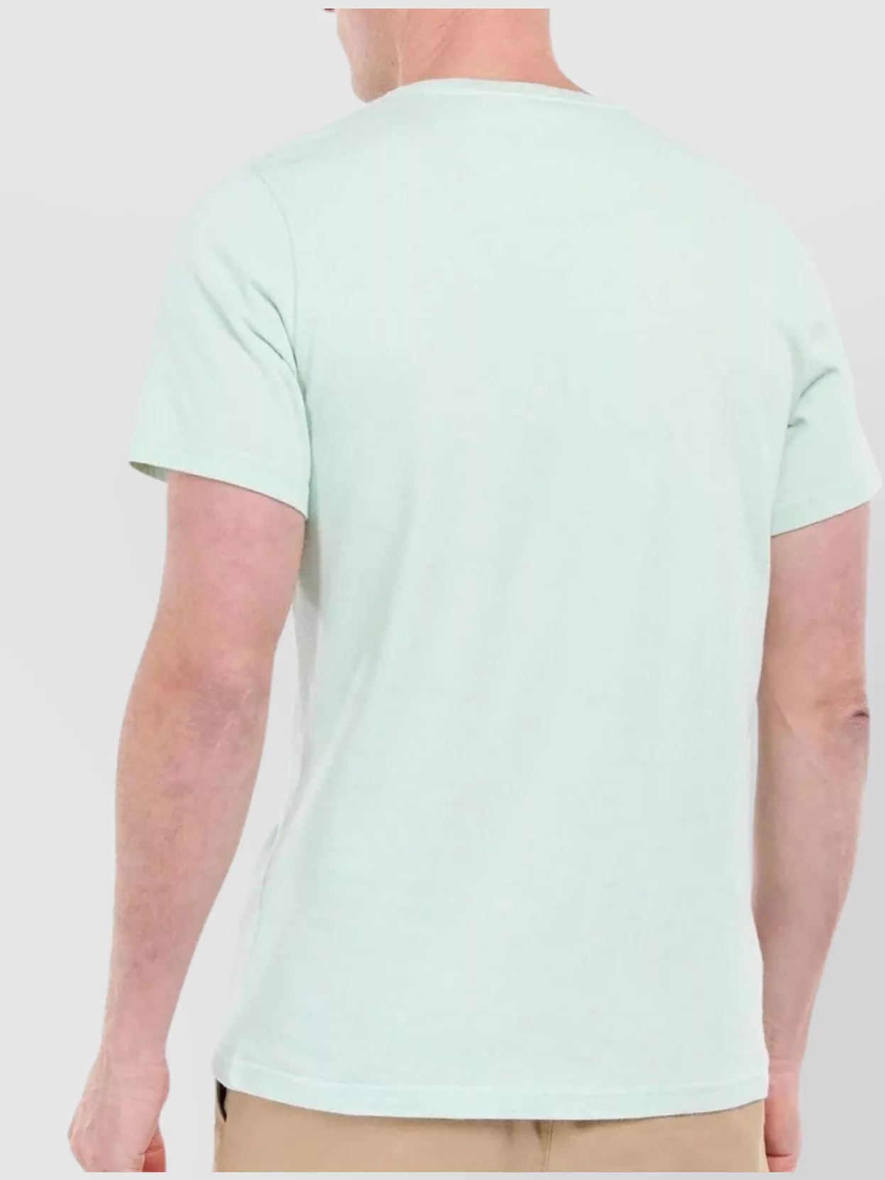 Barbour Crew Neck T-shirt With Short Sleeves For Sports In Green