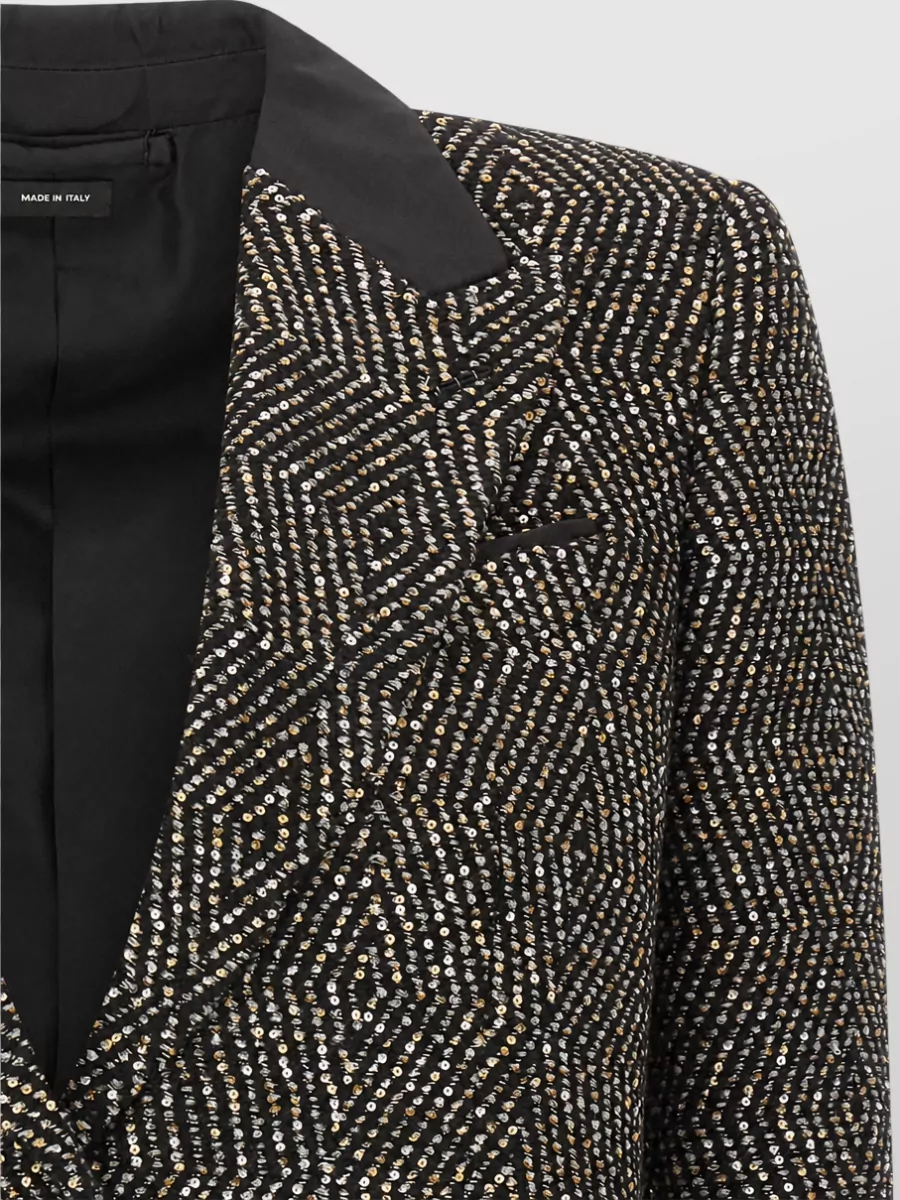 Tom Ford Sequined tweed boyfriend jacket