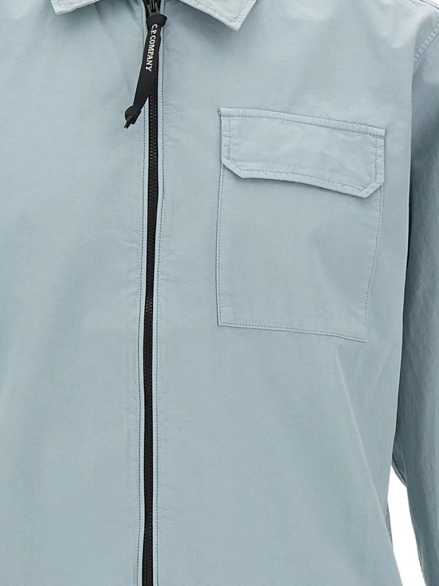 C.p. Company Organic Cotton Zip-Up Overshirt