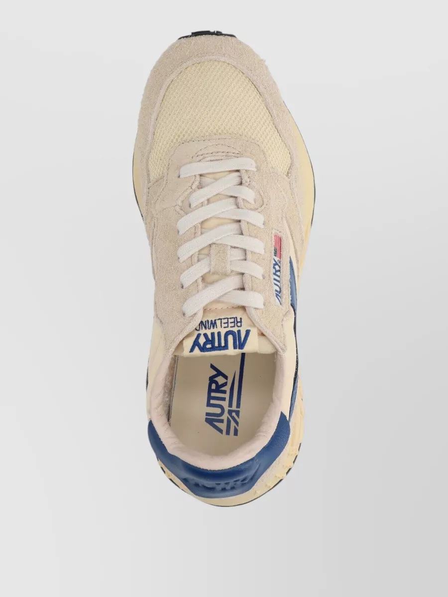 Autry Low Top Sneakers Suede Panels Rubber Sole
