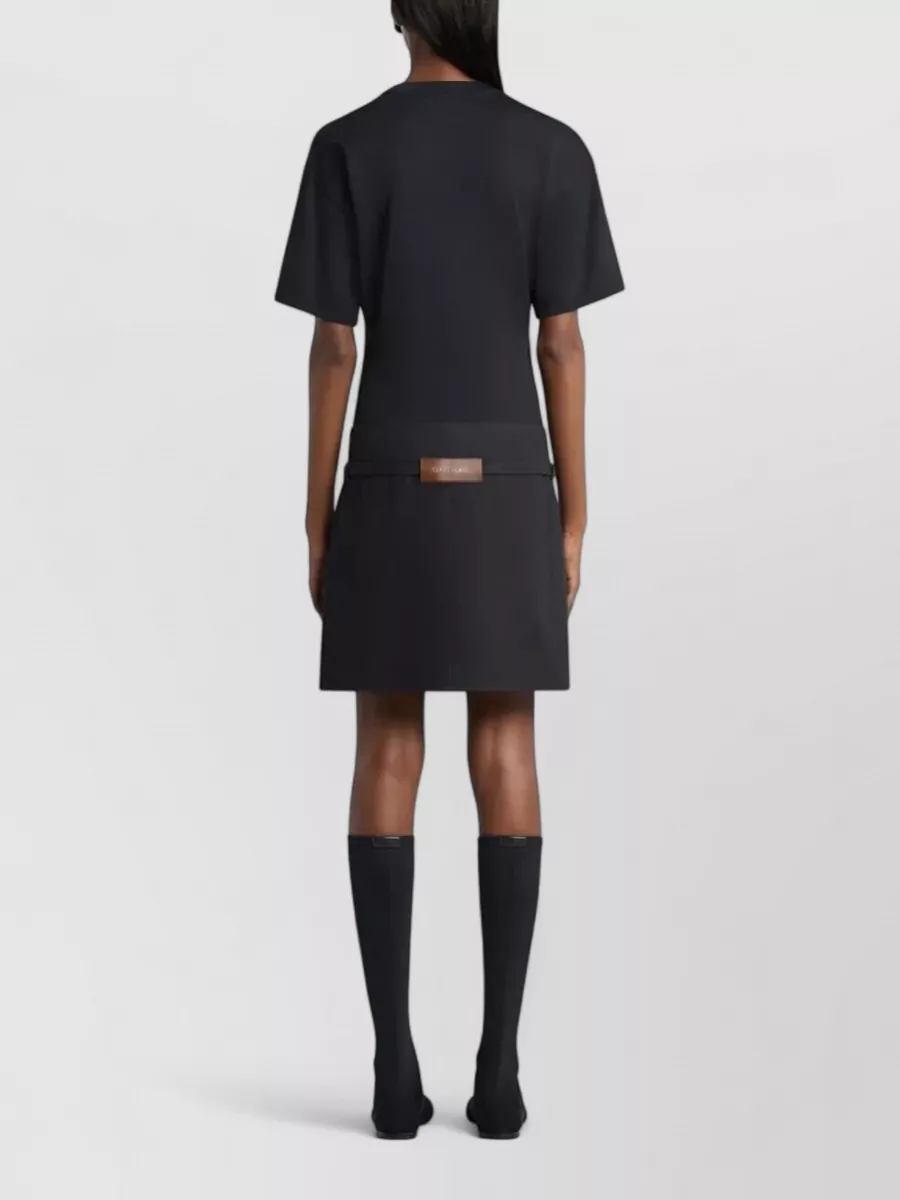 Courrèges Cotton Waisted Printed T-Shirt