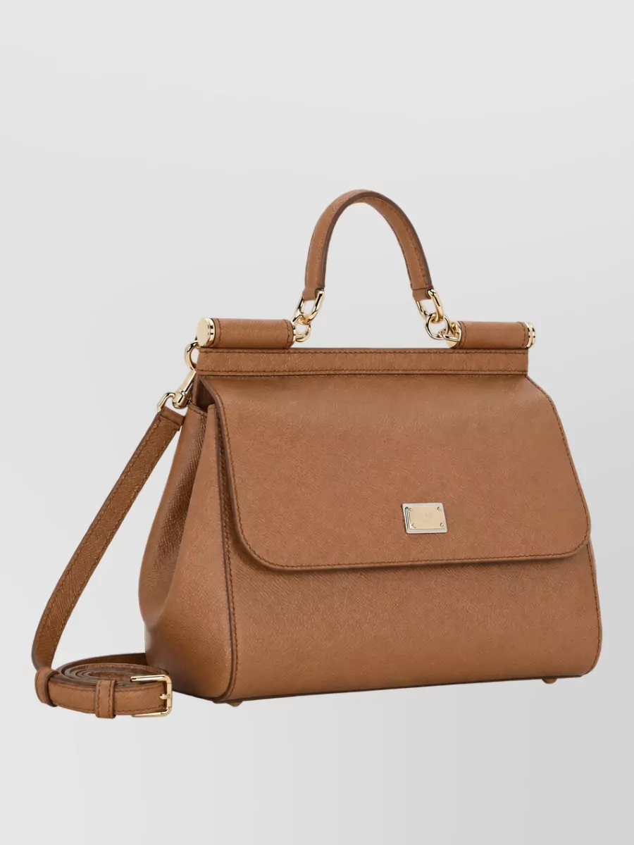Dolce&Gabbana Sicily Large Leather Shoulder Bag
