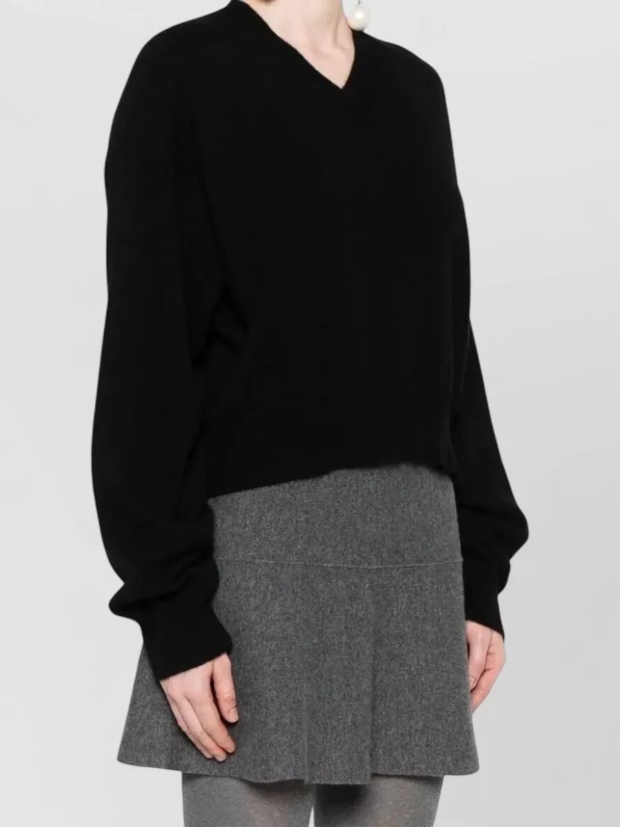 Loulou Studio Cashmere Boxy V-Neck Sweater