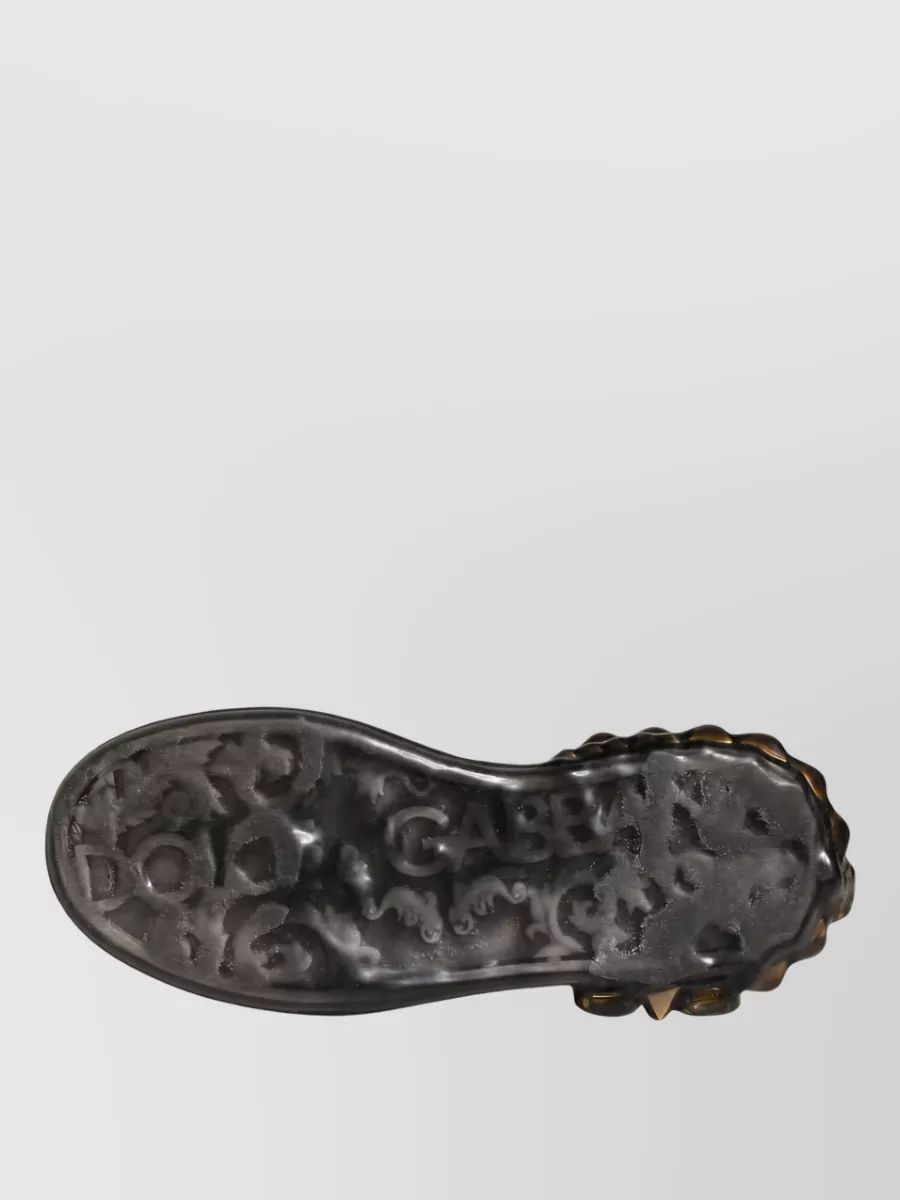 Dolce&Gabbana Crystal Studded Leather Low-Top Sneakers
