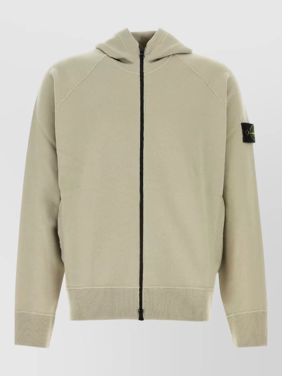 Stone Island wool hooded jacket