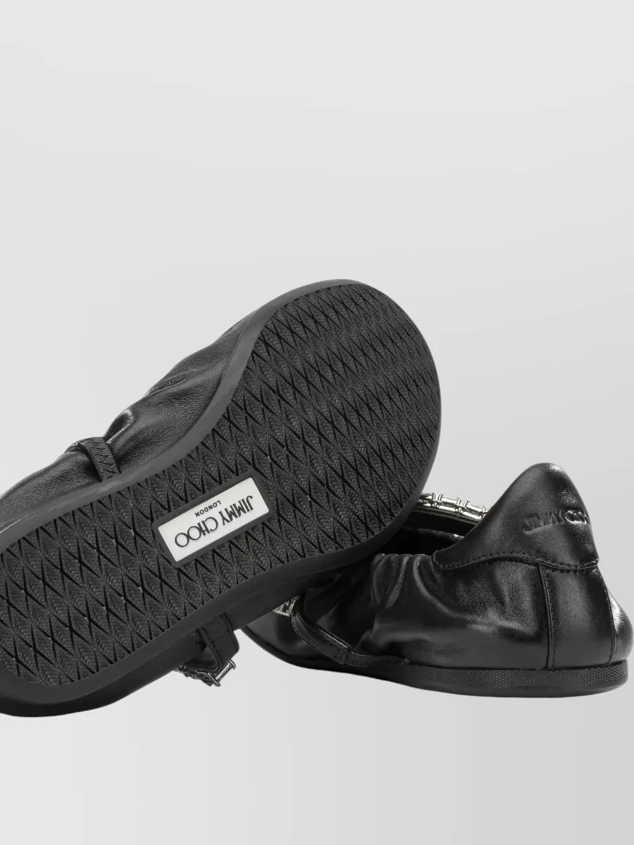 Jimmy Choo Leather Ballerina Flats