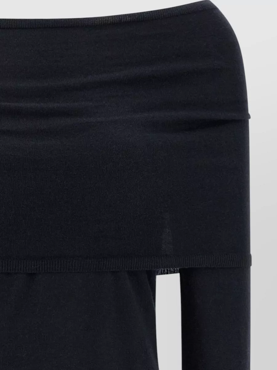 Max Mara Cashmere Boat Neck Long-Sleeve Sweater