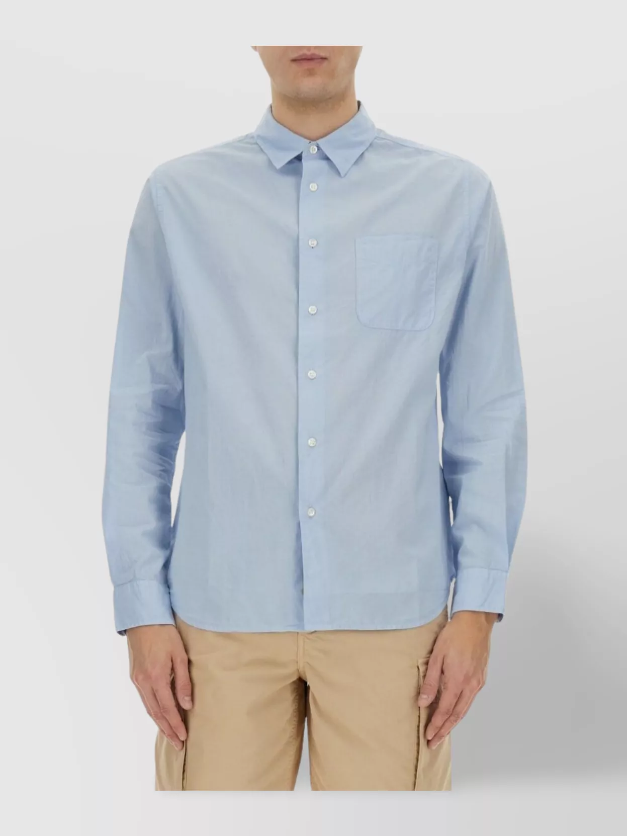 Woolrich Collared Shirt With Pocket And Long Sleeves
