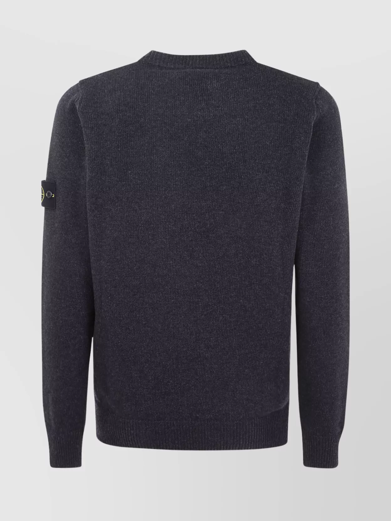 Stone Island Ribbed Cuff Crew Neck Lambswool Sweater