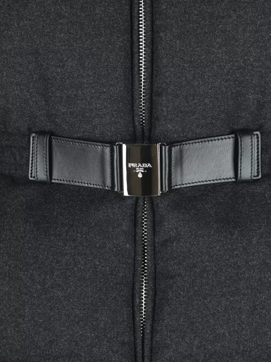 Prada Down Stand Collar Sleeveless Gilet