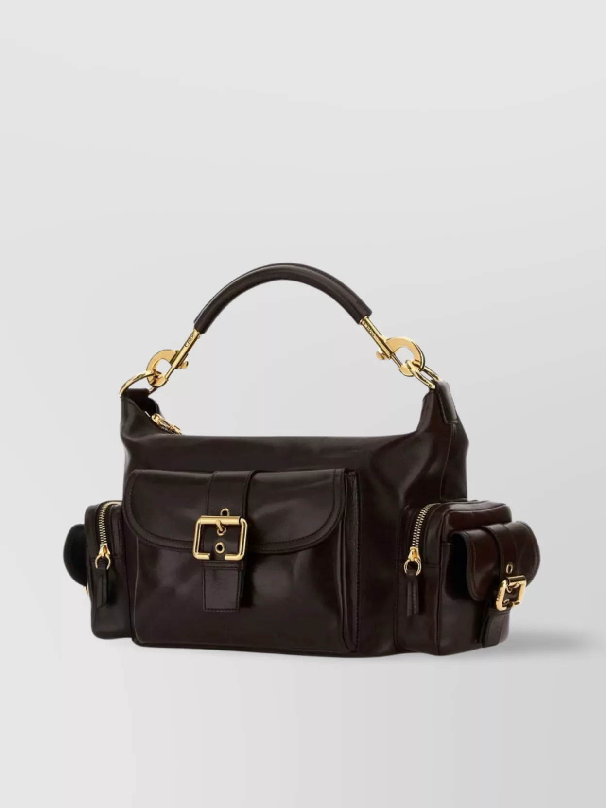 Chloé Chloe Chocolate Leather Camera Bag Handbag