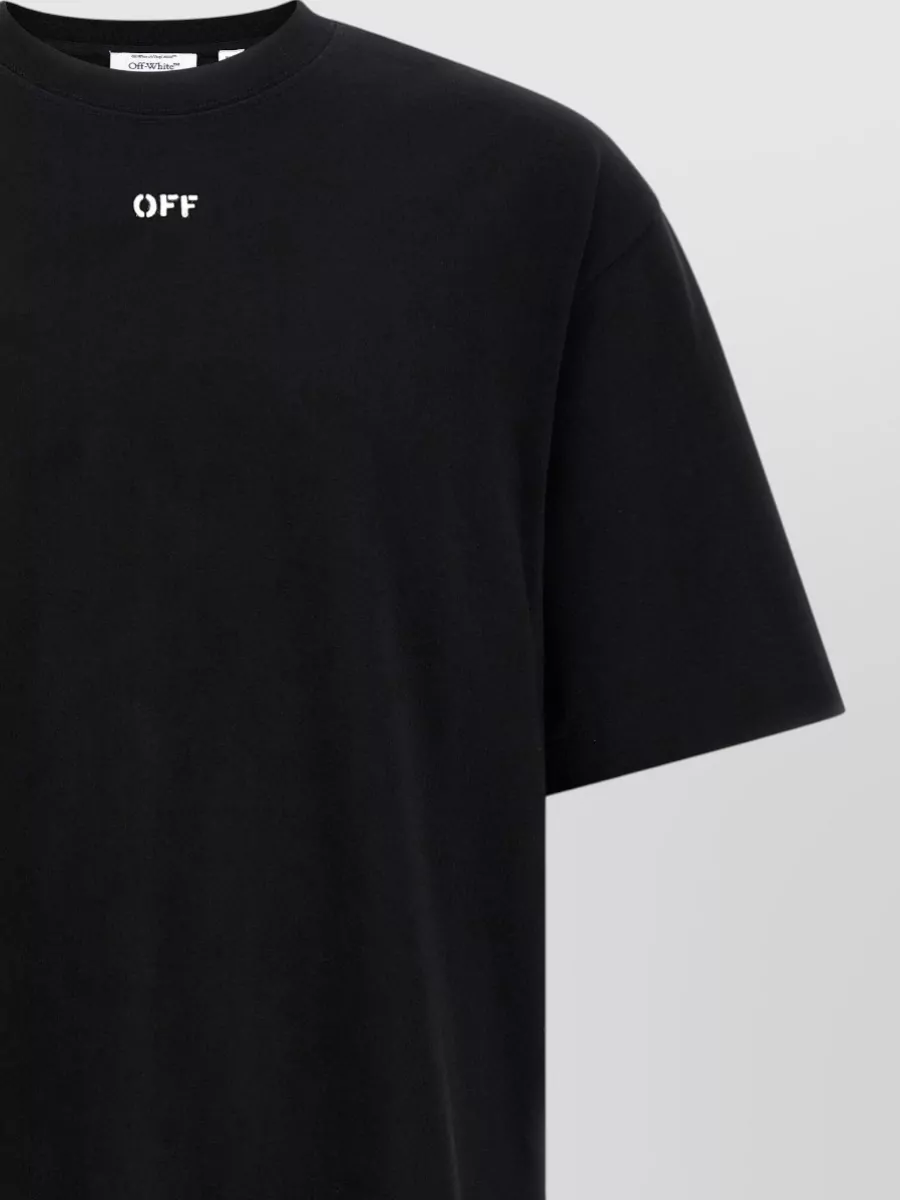 Off-White Arrow Spray Graphic Crew Neck T Shirt