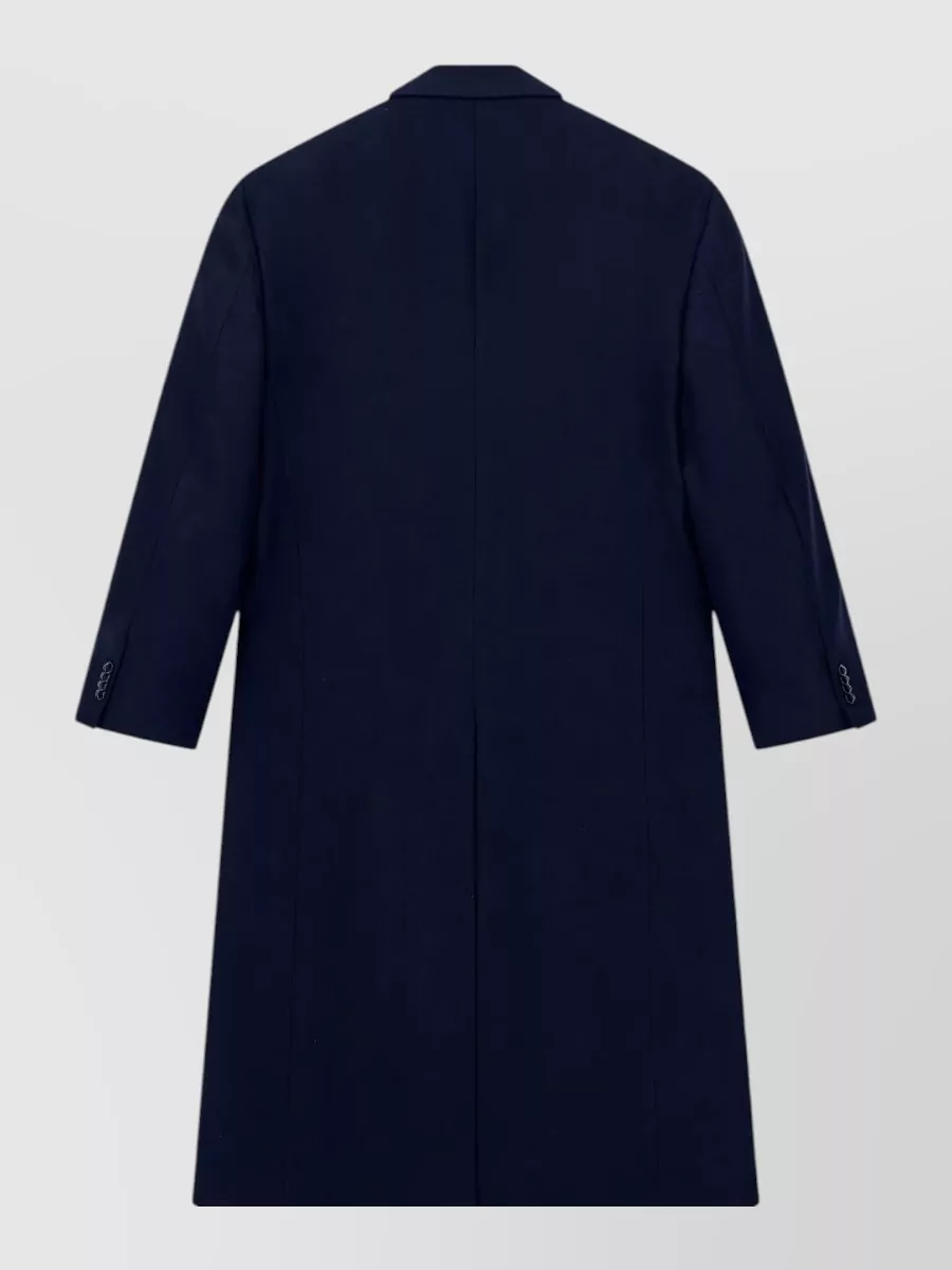 Giorgio Armani Virgin Wool Cashmere Chevron Coat