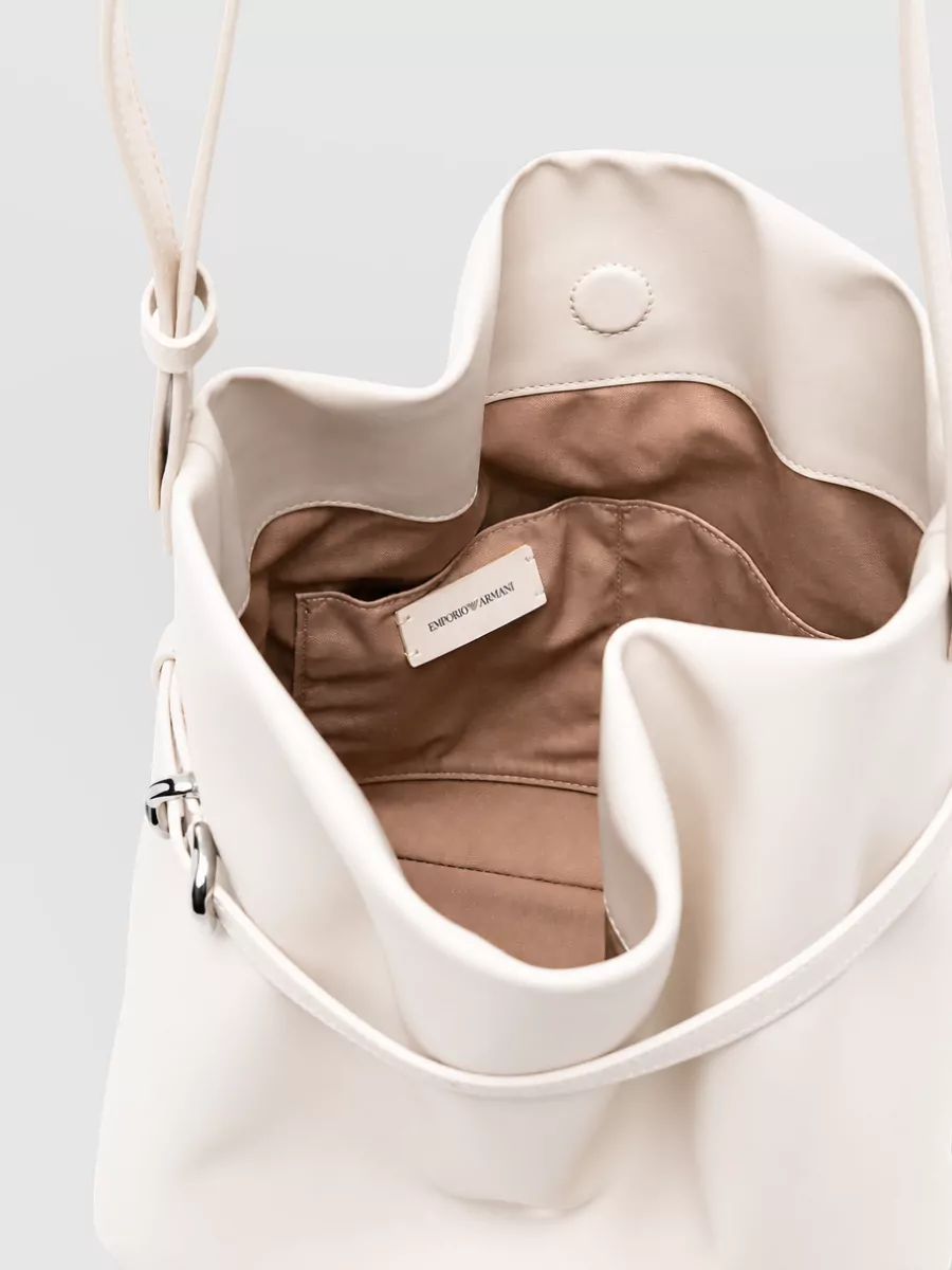 Emporio Armani Leather Bucket Shoulder Bag