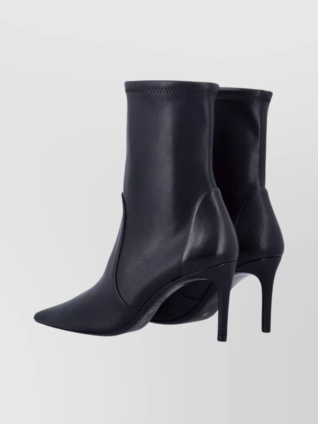 Stuart Weitzman Lace-up Ankle Boot Stiletto Heel In Black