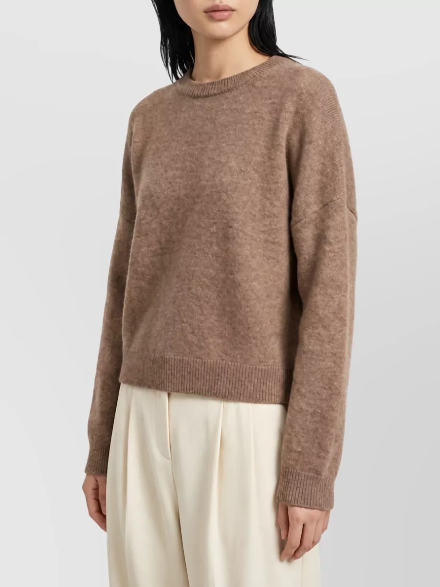 Loulou Studio Ribbed Crew Neck Relaxed-Fit Sweater