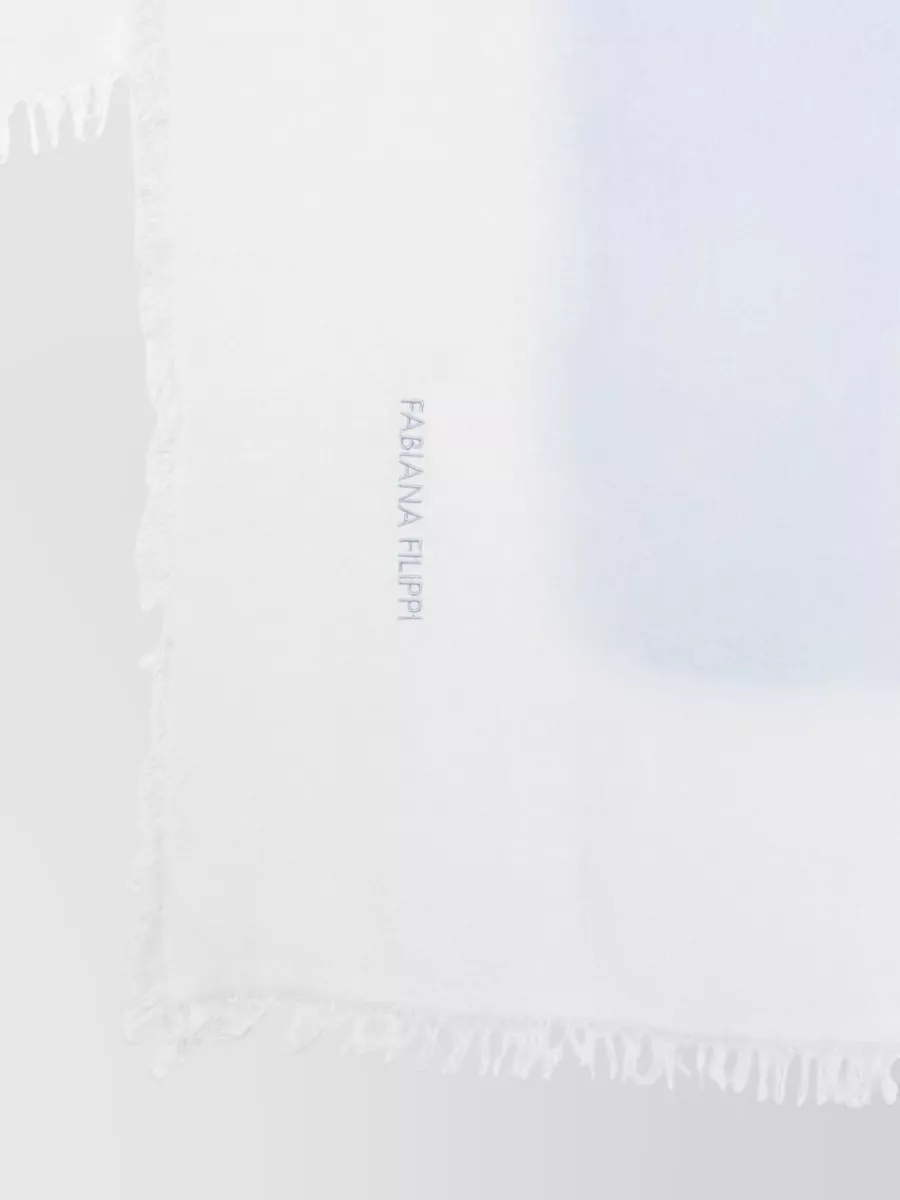 Fabiana Filippi Soft Scarf Featuring Refined Fringed Edges