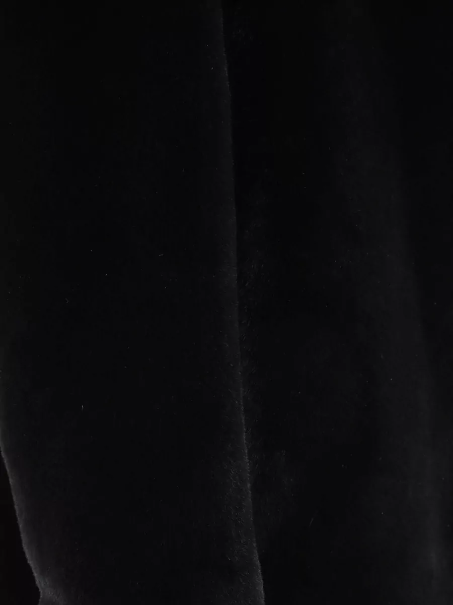 Herno Long Jacket Faux Fur Texture Collar