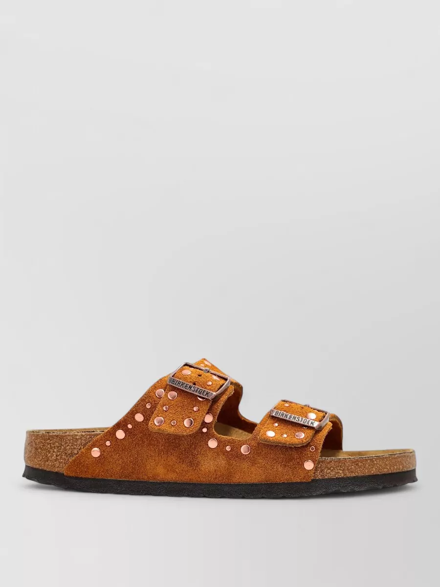 Birkenstock suede leather studded sandals