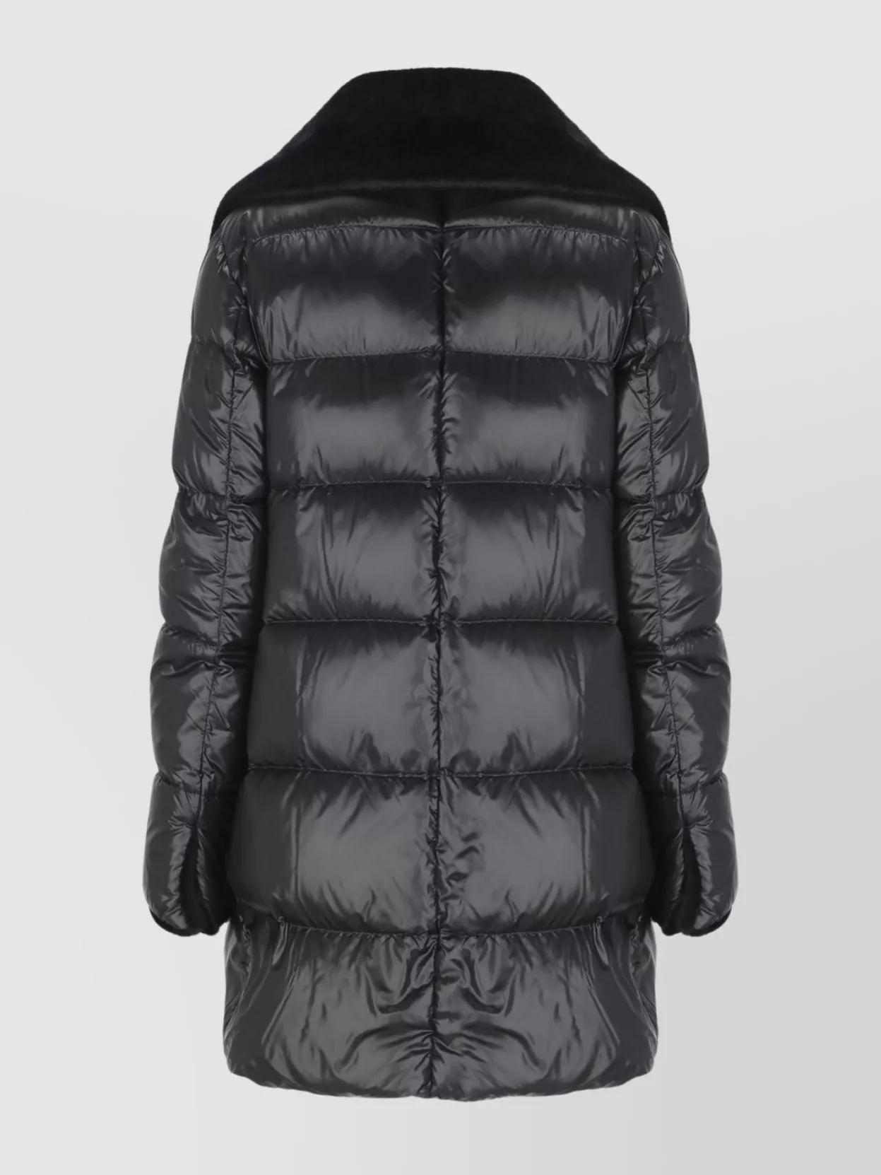 Herno Quilted Down Jacket With Synth Fur Collar