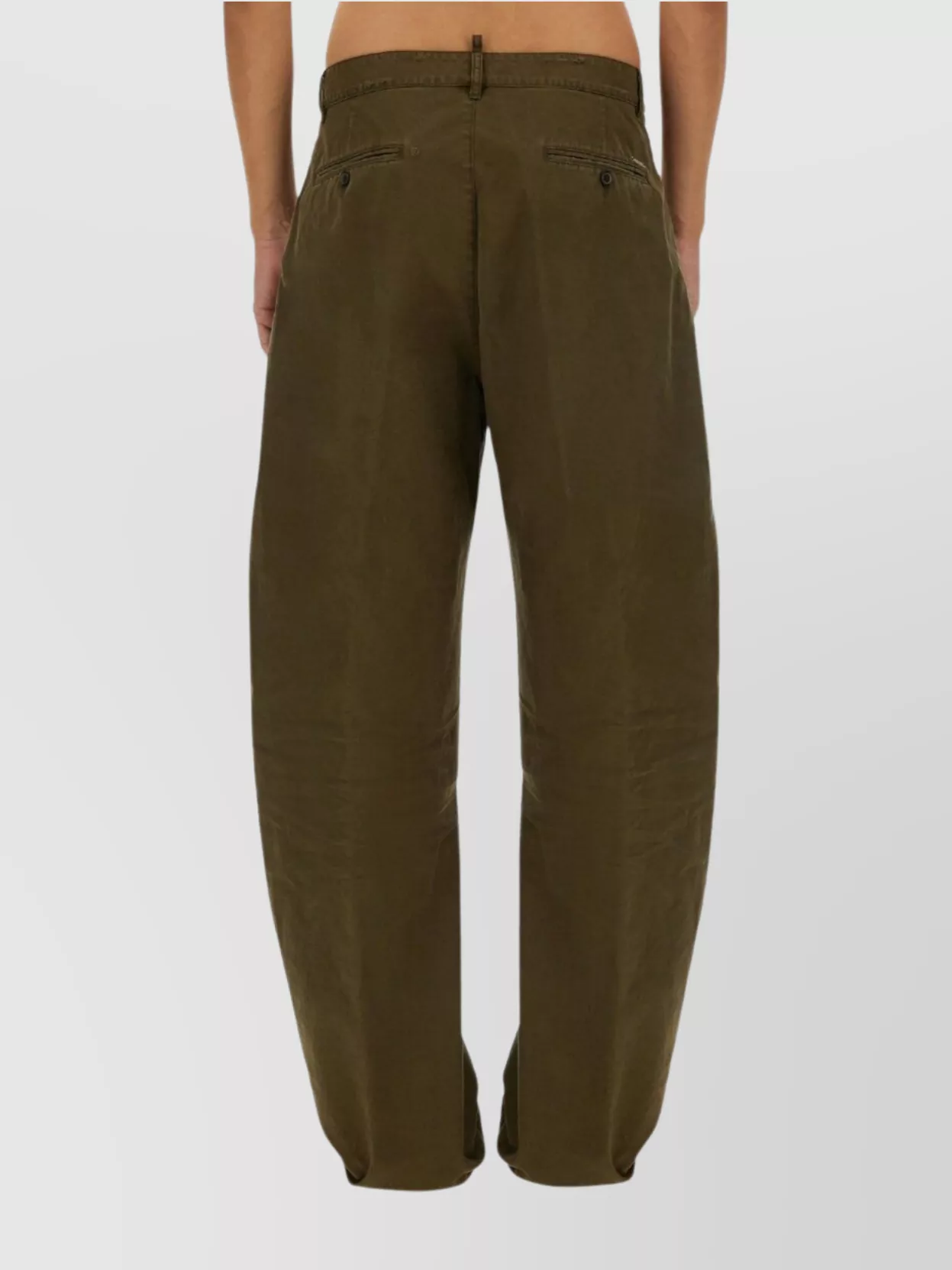 DSQUARED2 DISTRESSED CHINO PANTS BELT LOOPS