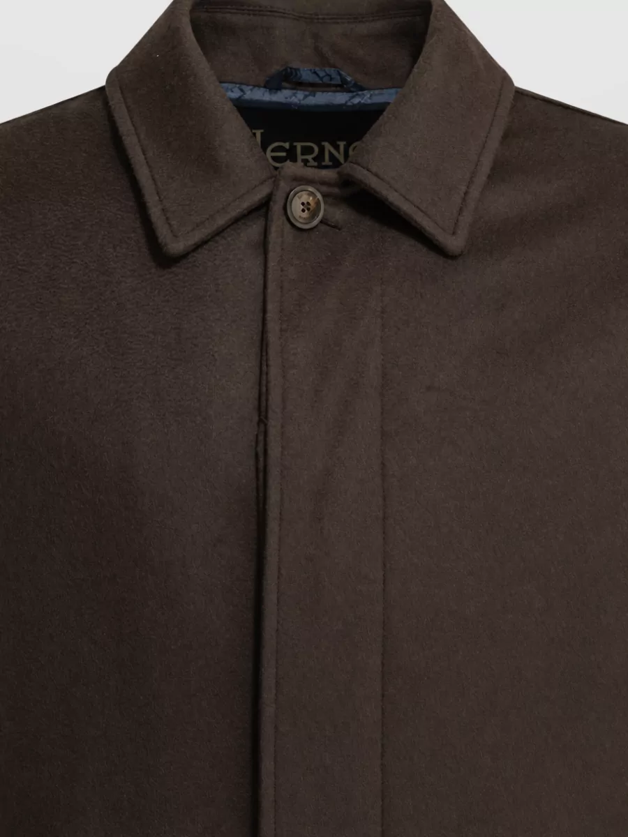 Herno Cashmere Single Breasted Coat