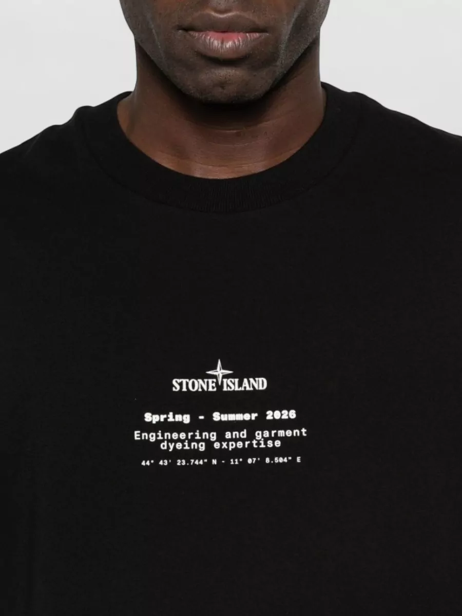 Stone Island Logo-Print Cotton T-Shirt