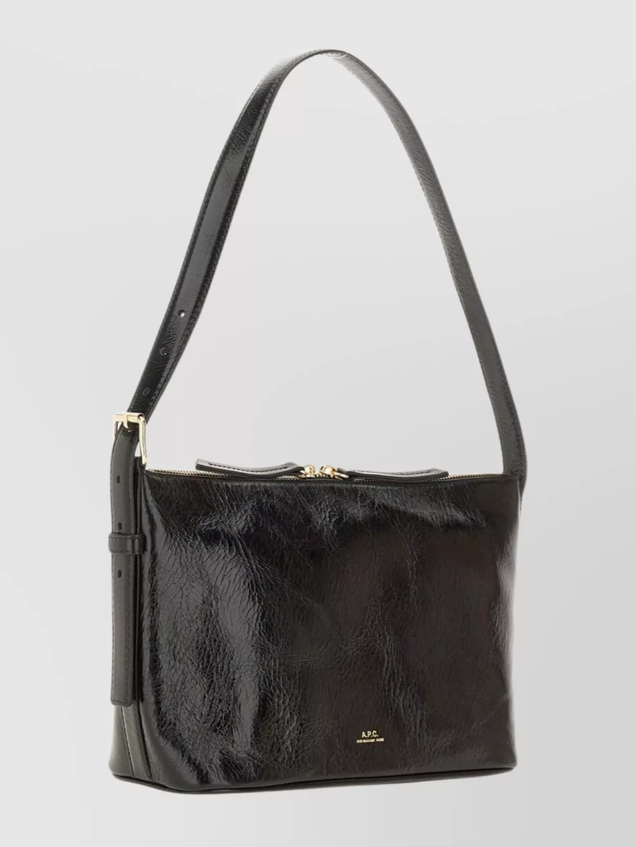 A.p.c. Textured Shoulder Bag Adjustable Strap