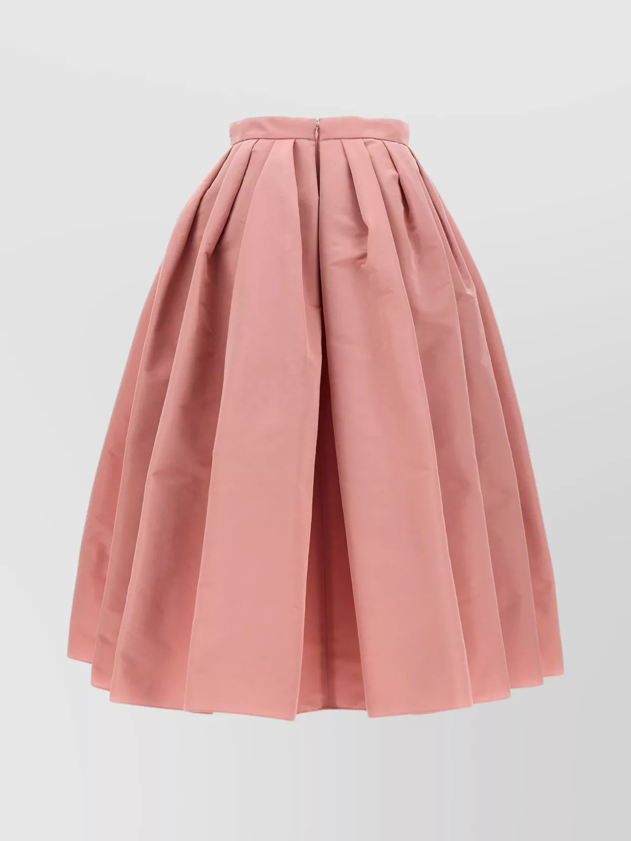 Alexander Mcqueen High Waist Pleated Midi Length Skirt