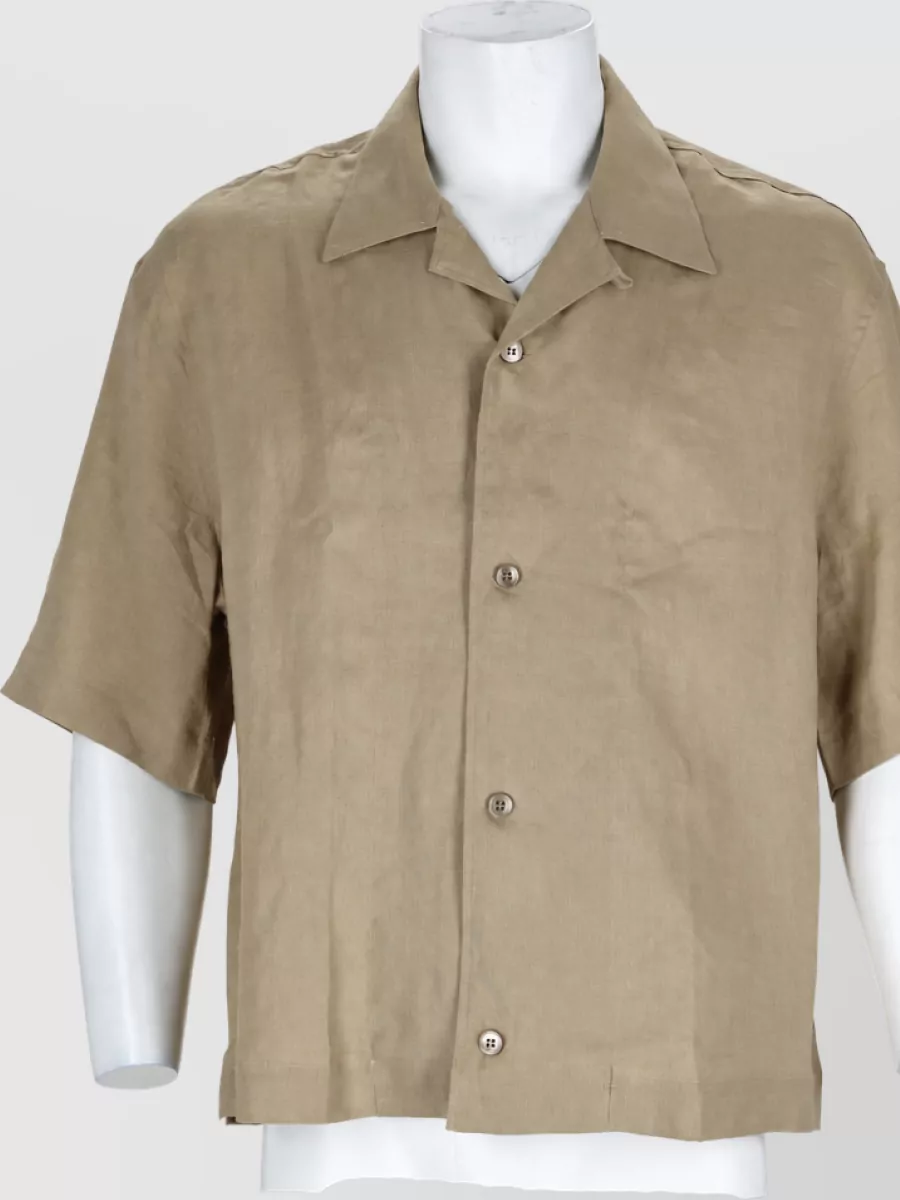 Studio Nicholson linen short-sleeve shirt