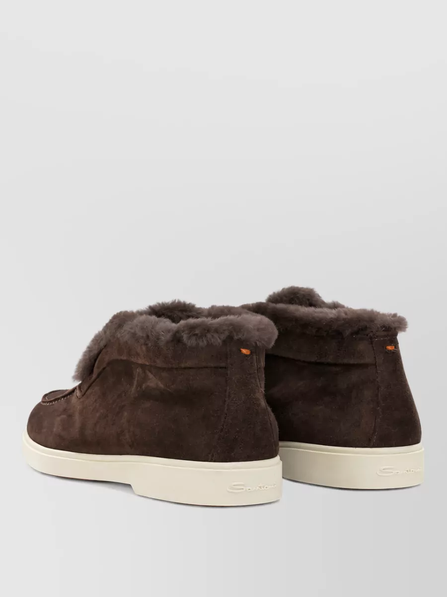 Santoni Suede Leather Boots