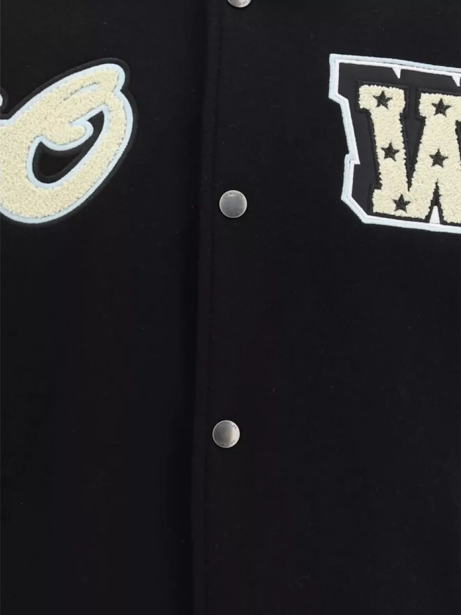 Off-White Wool Varsity Bomber Jacket