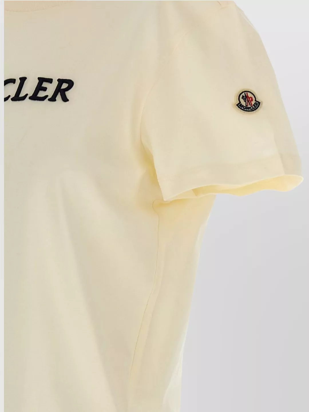 Moncler Embroidered Logo Crew Neck T-shirt