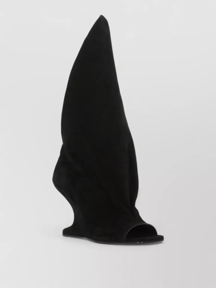 Rick Owens Leather Flat Boots