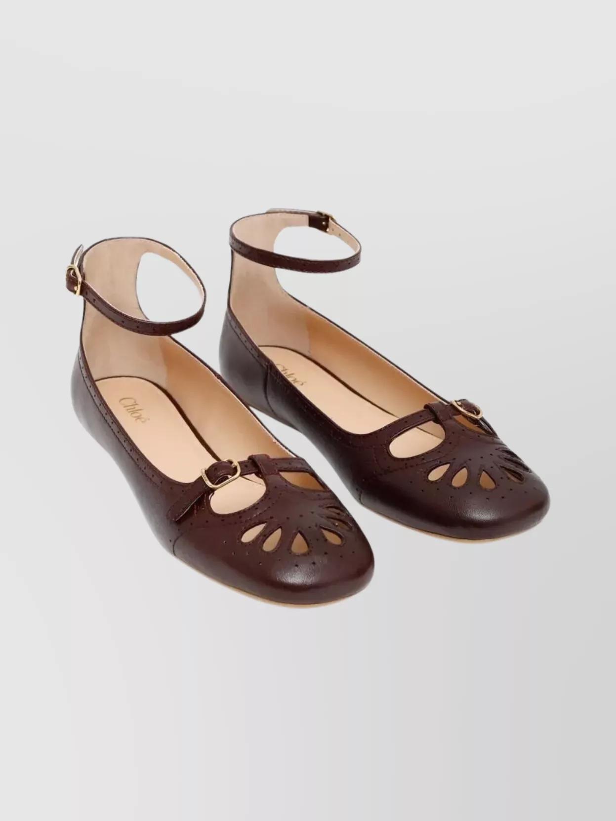 Chloé Ballerina Shoes Cut-Out Design
