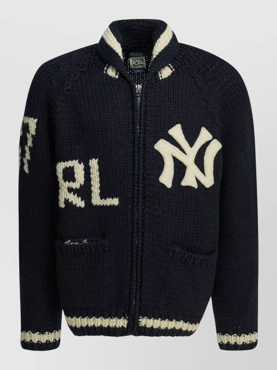 Polo Ralph Lauren – new york yankees logo knit cardigan Polo Ralph Lauren – new york yankees logo knit cardigan