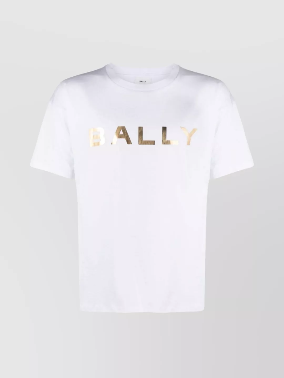 Shop Bally Organic Cotton Crew Neck T-shirt In White